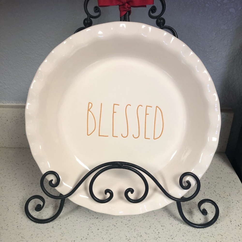 Rae Dunn Blessed Pie Dish